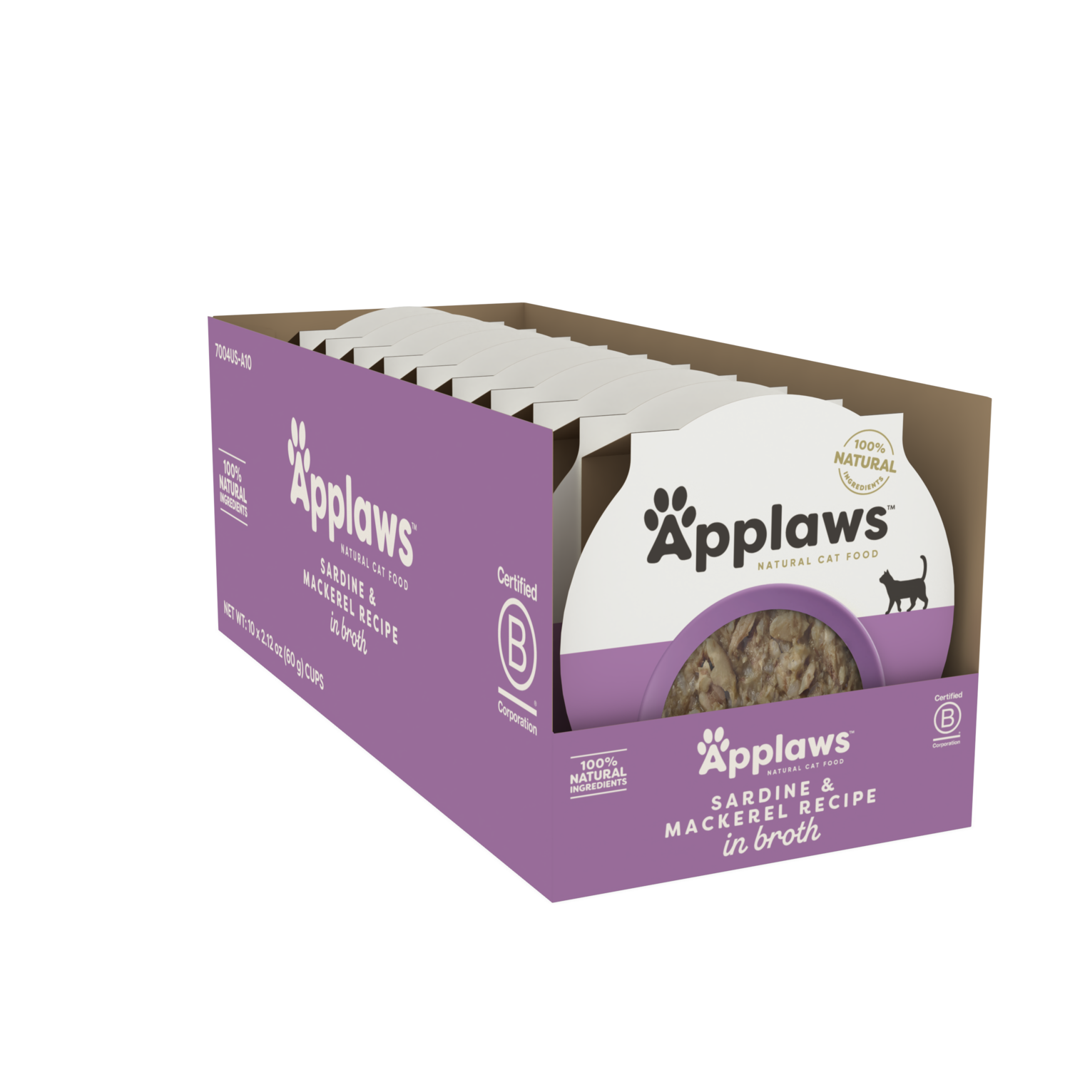 Applaws Sardine & Mackerel Recipe In Broth Wet Cat Food, 2.12-Oz