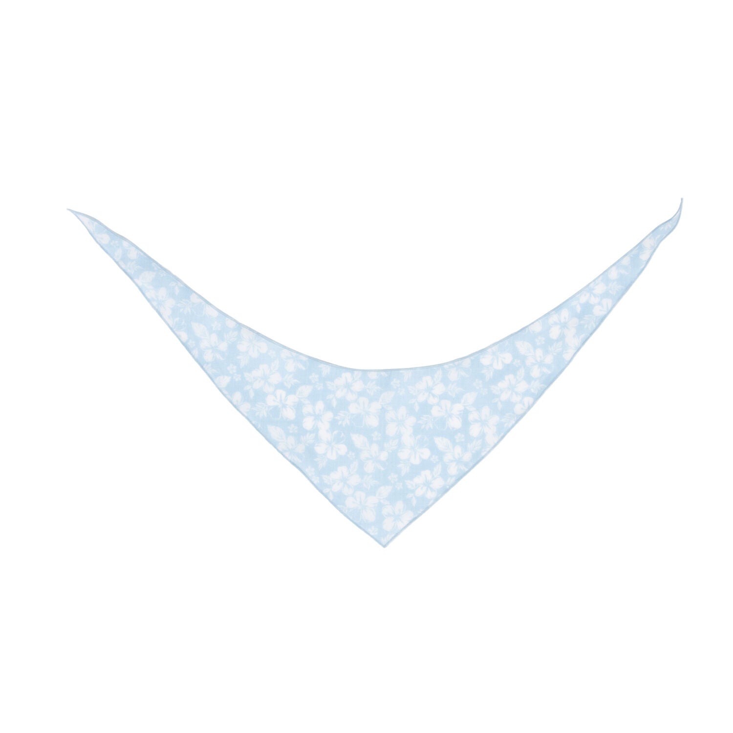 Bailey & Bella Blue Hibiscus Print Dog Bandana, Medium/Large