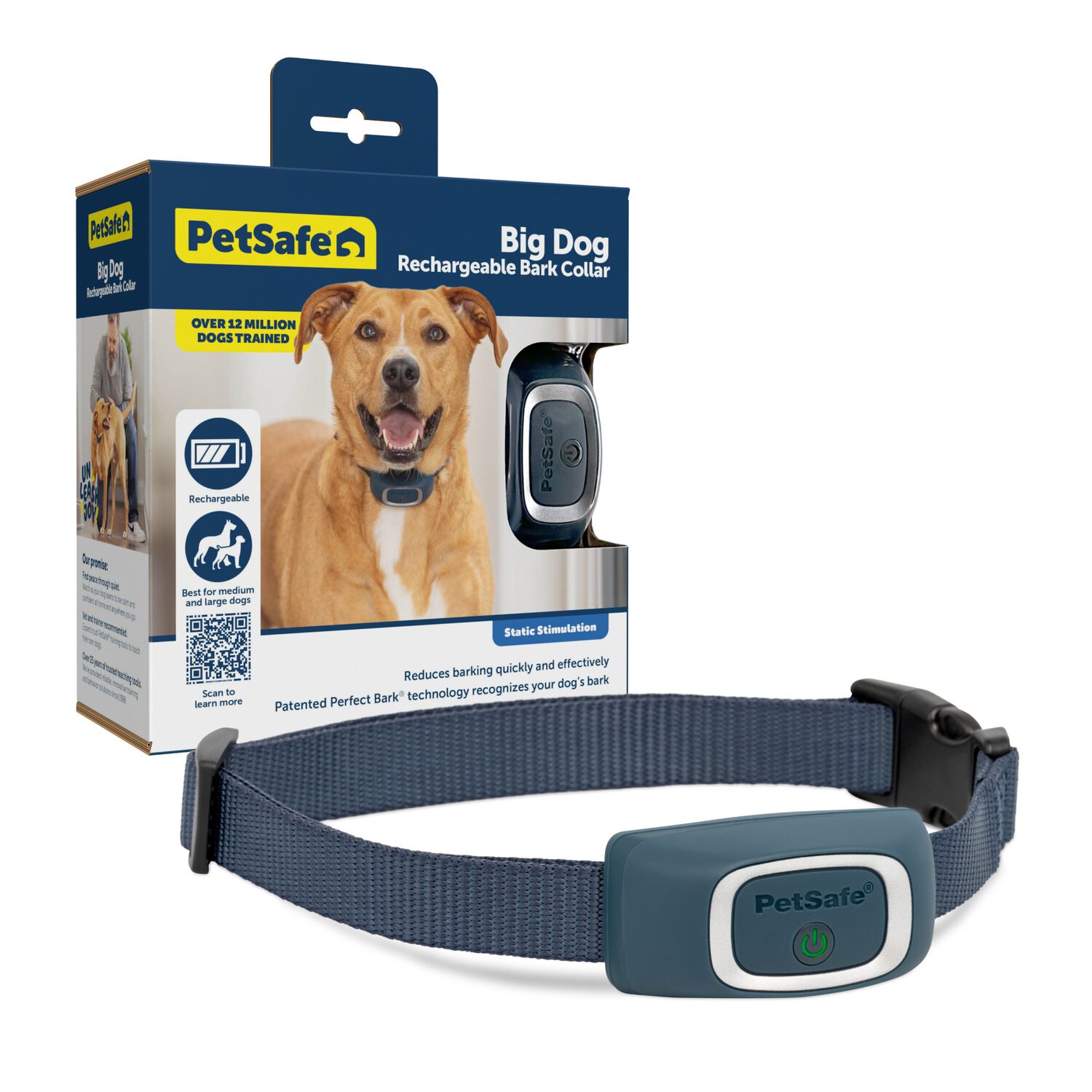 Petsafe Rechargeable Waterproof Dog Bark Collar For Dogs Over 8 Lbs