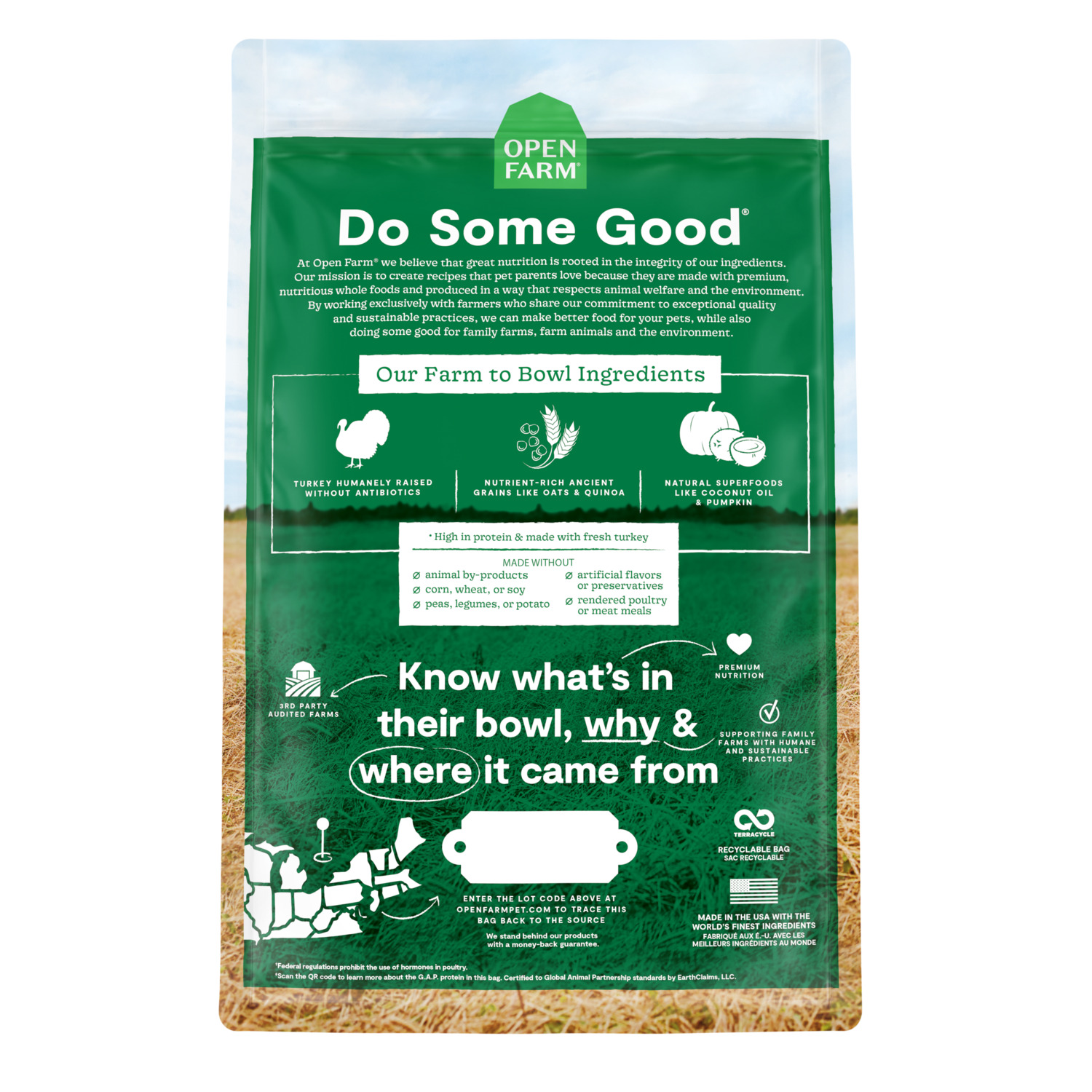 Open Farm Homestead Turkey And Ancient Grains Dry Dog Food, 22-Lb Bag