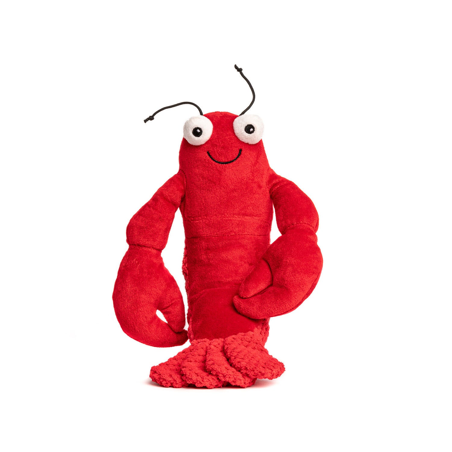 Fabdog Floppy Lobster Plush Squeaky Dog Toy, 7.5"