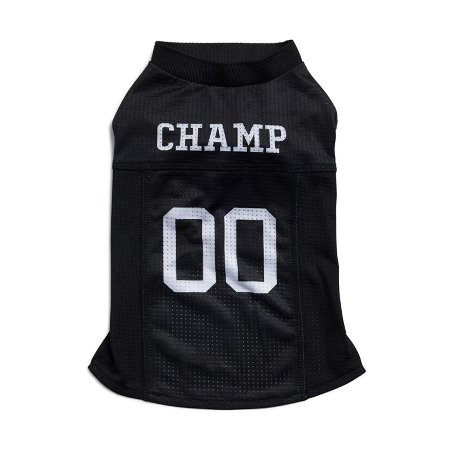 Aristopet Black Football Mesh Jersey Dog Shirt, Black, Large