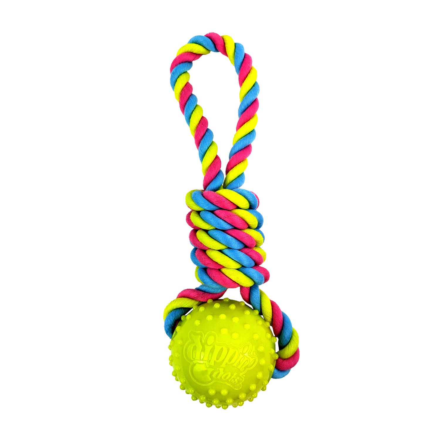 Dippin&rsquo; Dots Cooling Ball On A Rope Tug & Toss Dog Toy