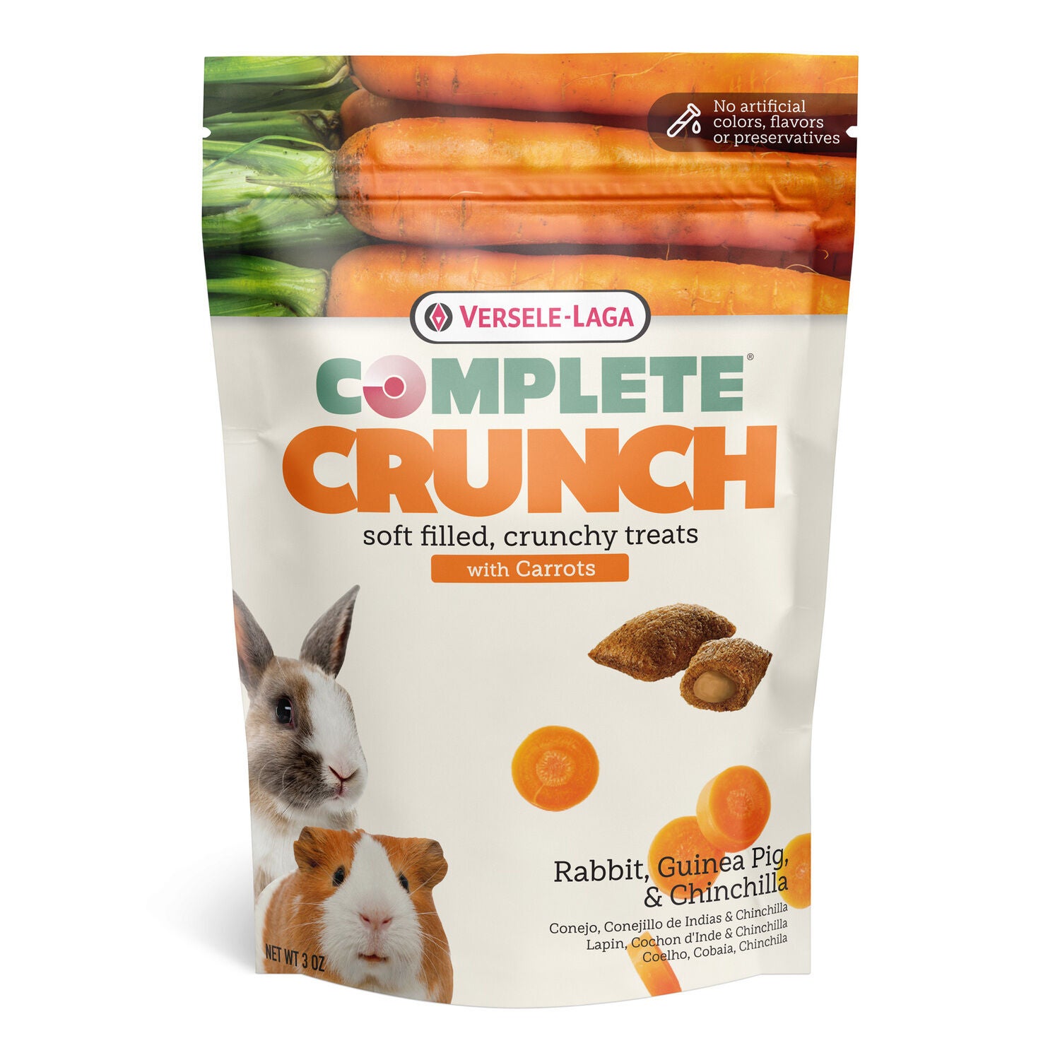 Versele-Laga Complete Crunch With Carrots Small Animal Treat, 3Oz