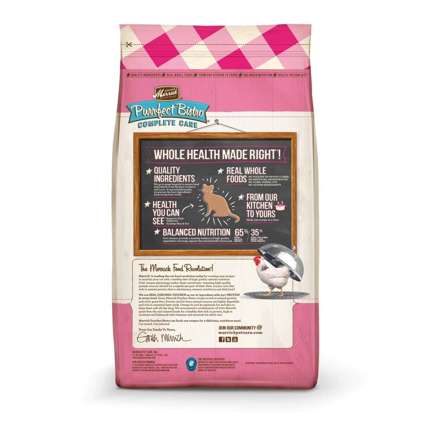 Merrick Purrfect Bistro Complete Care Sensitive Stomach Recipe Dry Cat Food