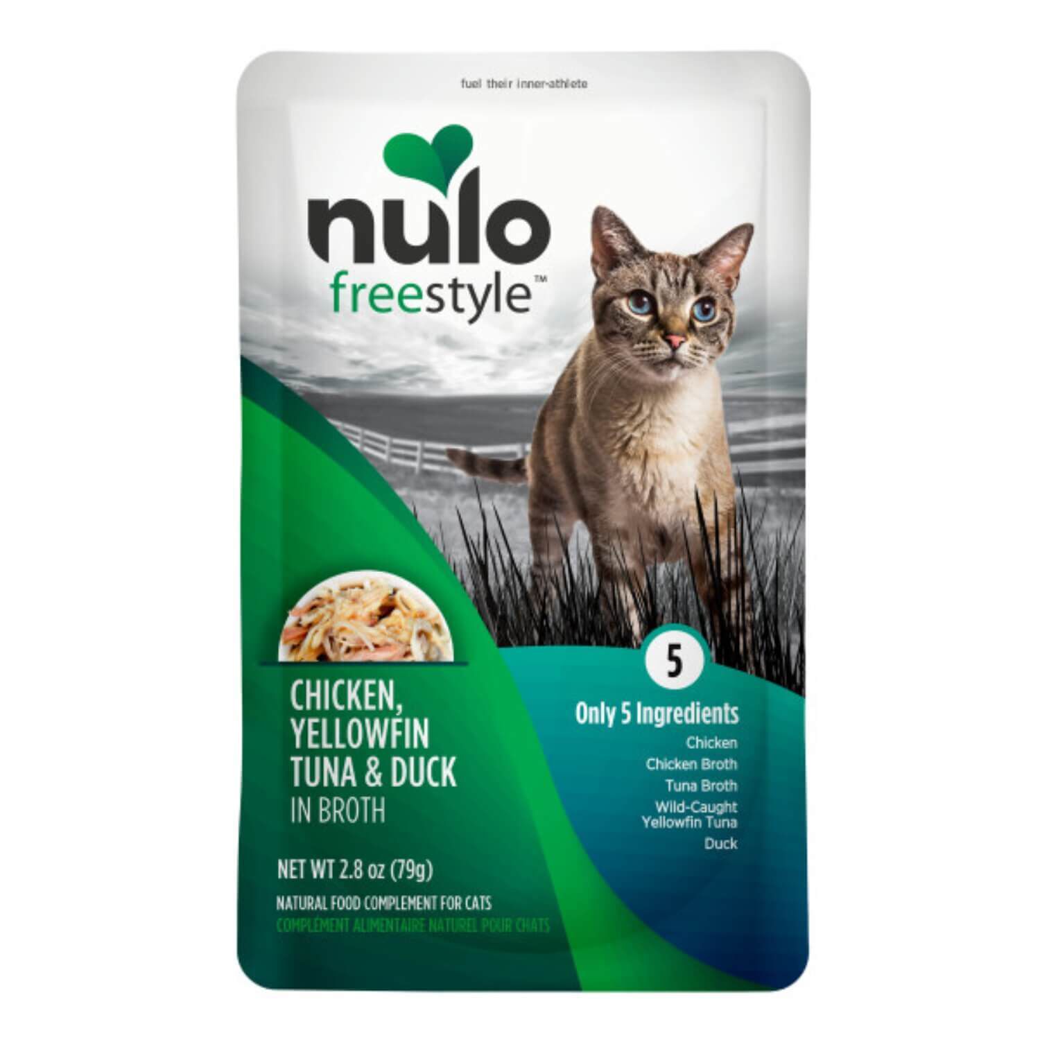 Nulo Free Style Cat Chicken Yellowfin Tuna Duck In Broth Wet Cat Food Topper 2.8oz 24Pack Pet Supermarket