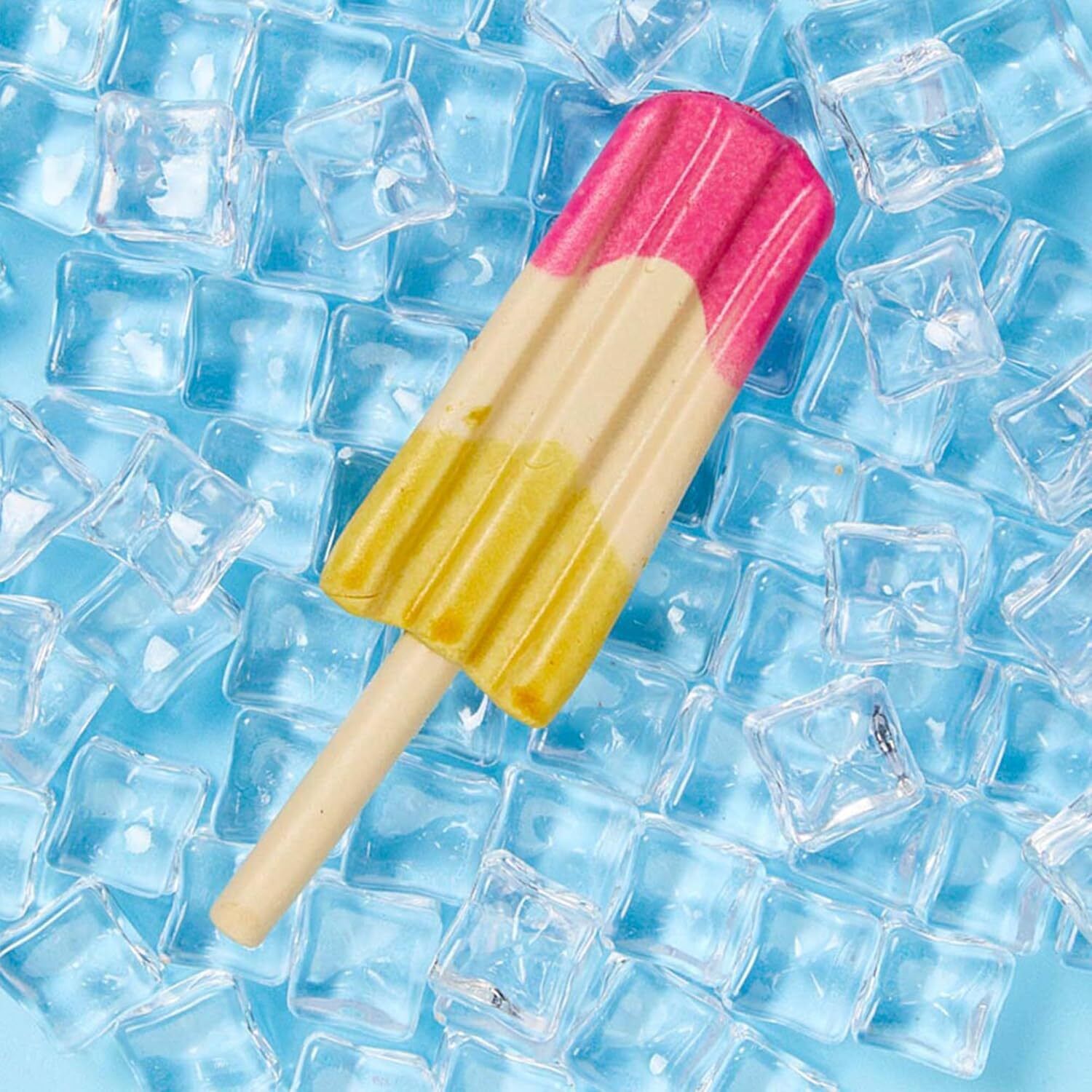 Pup Ice Chew Dog Treat Rocket Lollie, Strawberry & Banana, 2-Pk