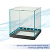 Edgelit Rimless Cube Glass Desktop Aquarium 3 Gal
