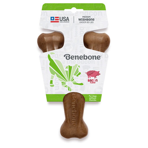 Bacon Wishbone Dog Chew Toy