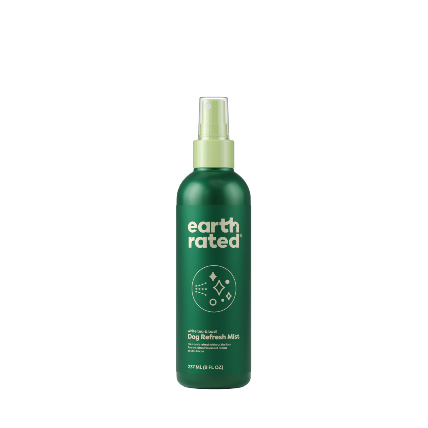 Earth Rated Dog Refresh Mist Deodorizing Dog Spray, White Tea & Basil Scent, 8-Oz