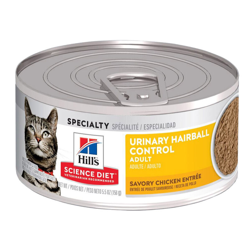Adult Urinary & Hairball Control Savory Chicken Entree Cat Food image number 1