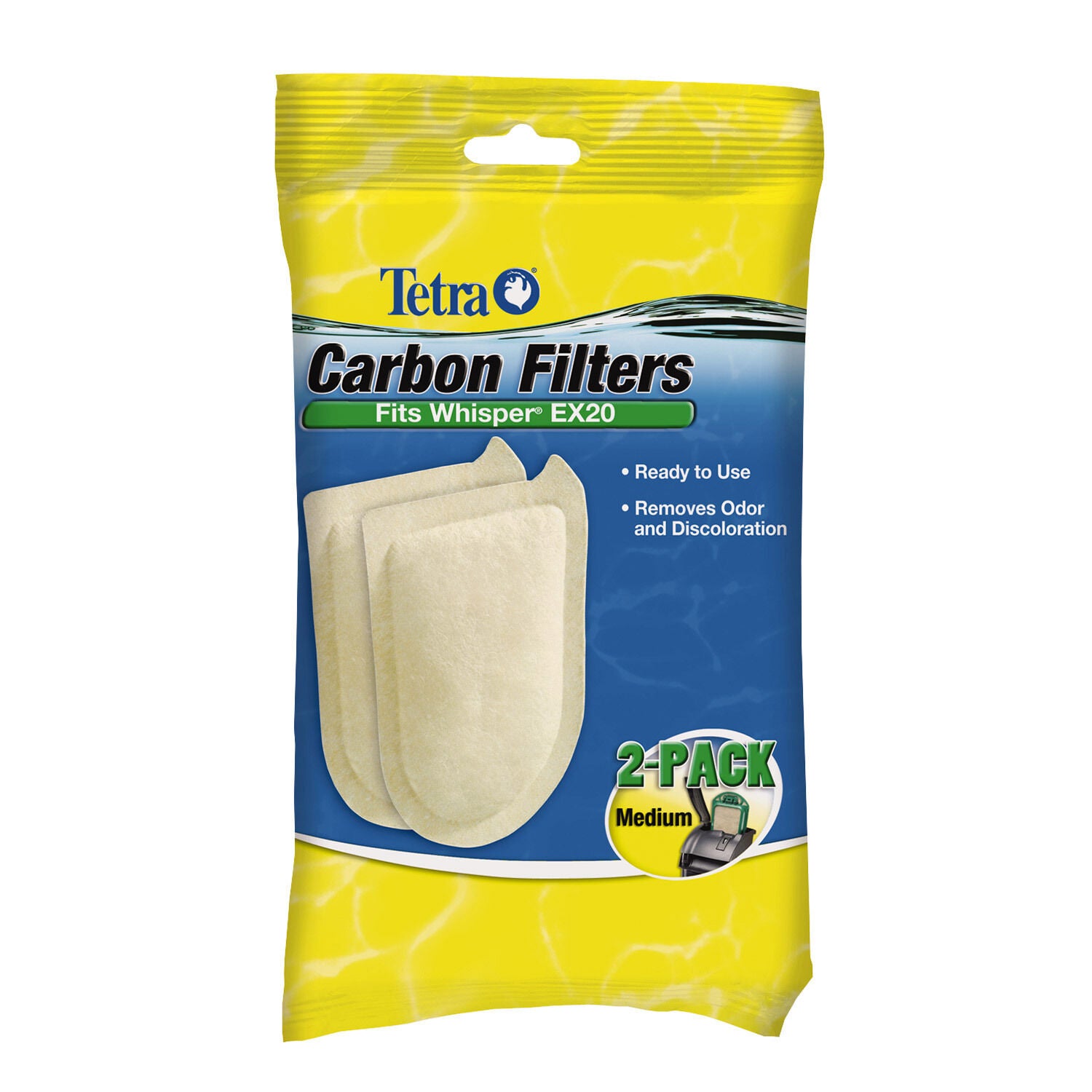 Tetra Whisper Carbon Replacement Filter Cartridges For Ex20 4Pk