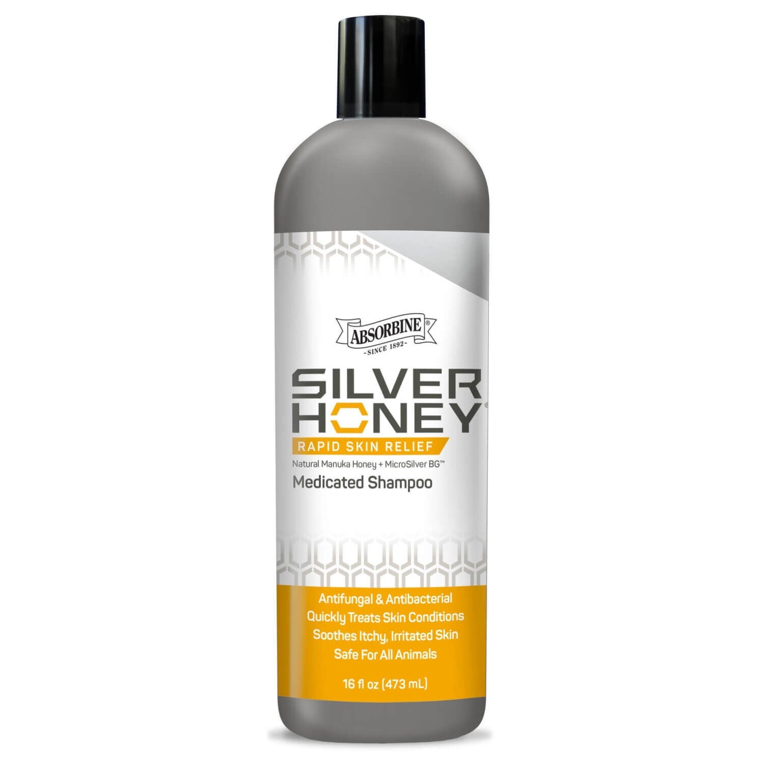 Silver Honey&reg; Rapid Skin Relief Medicated Shampoo, 16 Oz Bottle