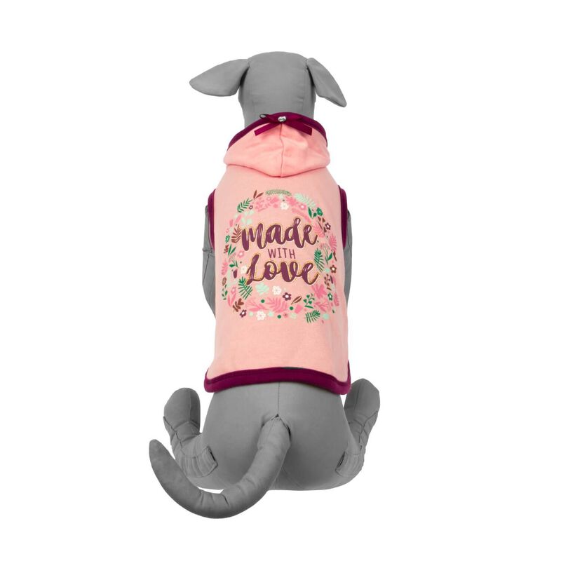 Pink "Made With Love" Hoodie image number 1