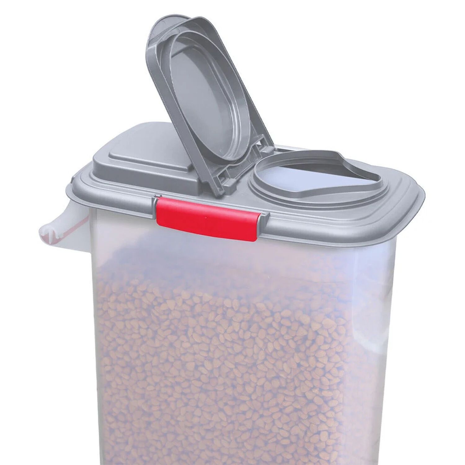Buddeez Pet Food Storage Dispenser Dog, Cat & Wild Bird, 32-Qt Capacity