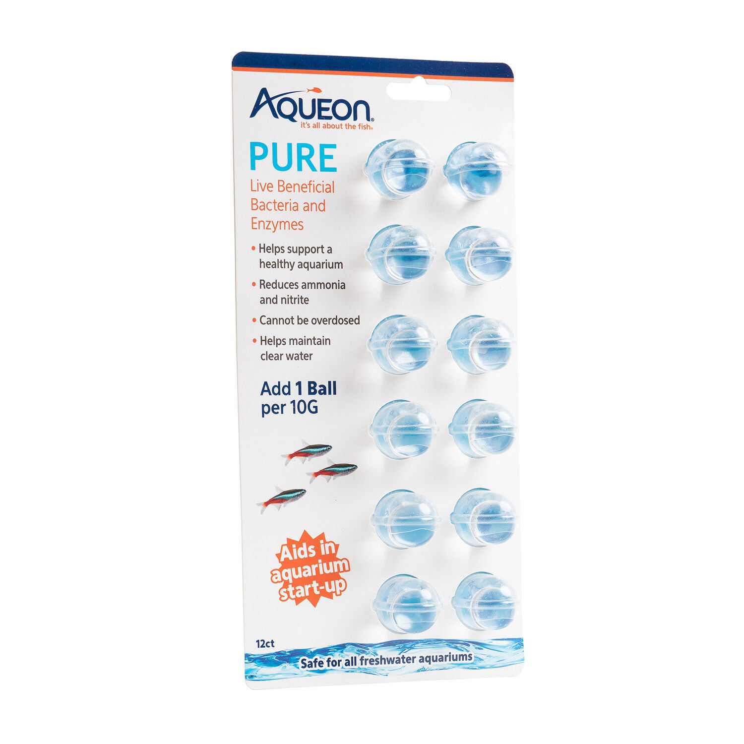 Aqueon Pure Live Bacteria & Enzymes Aquarium Water Supplement