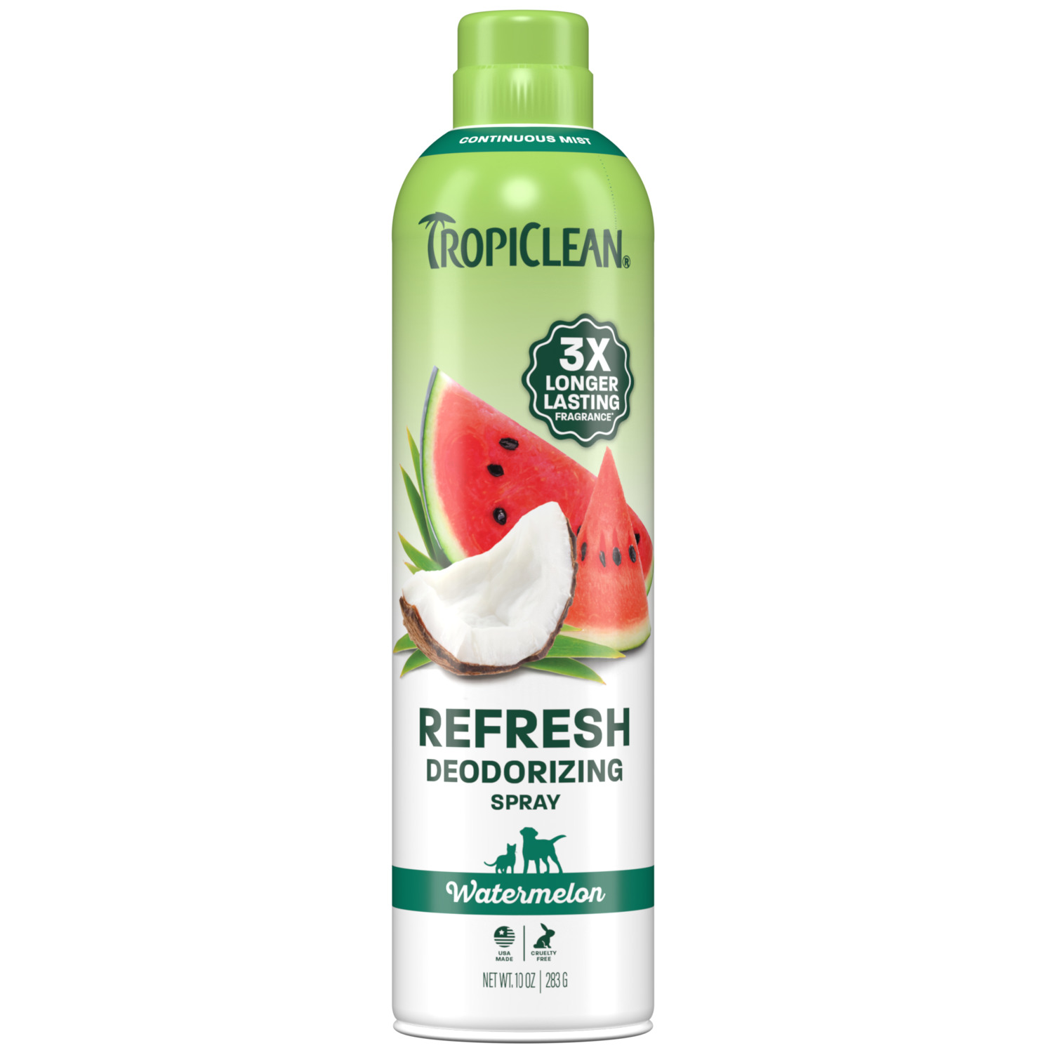 Tropiclean Watermelon Dog & Cat Deodorizing Mist Spray, 10-Oz