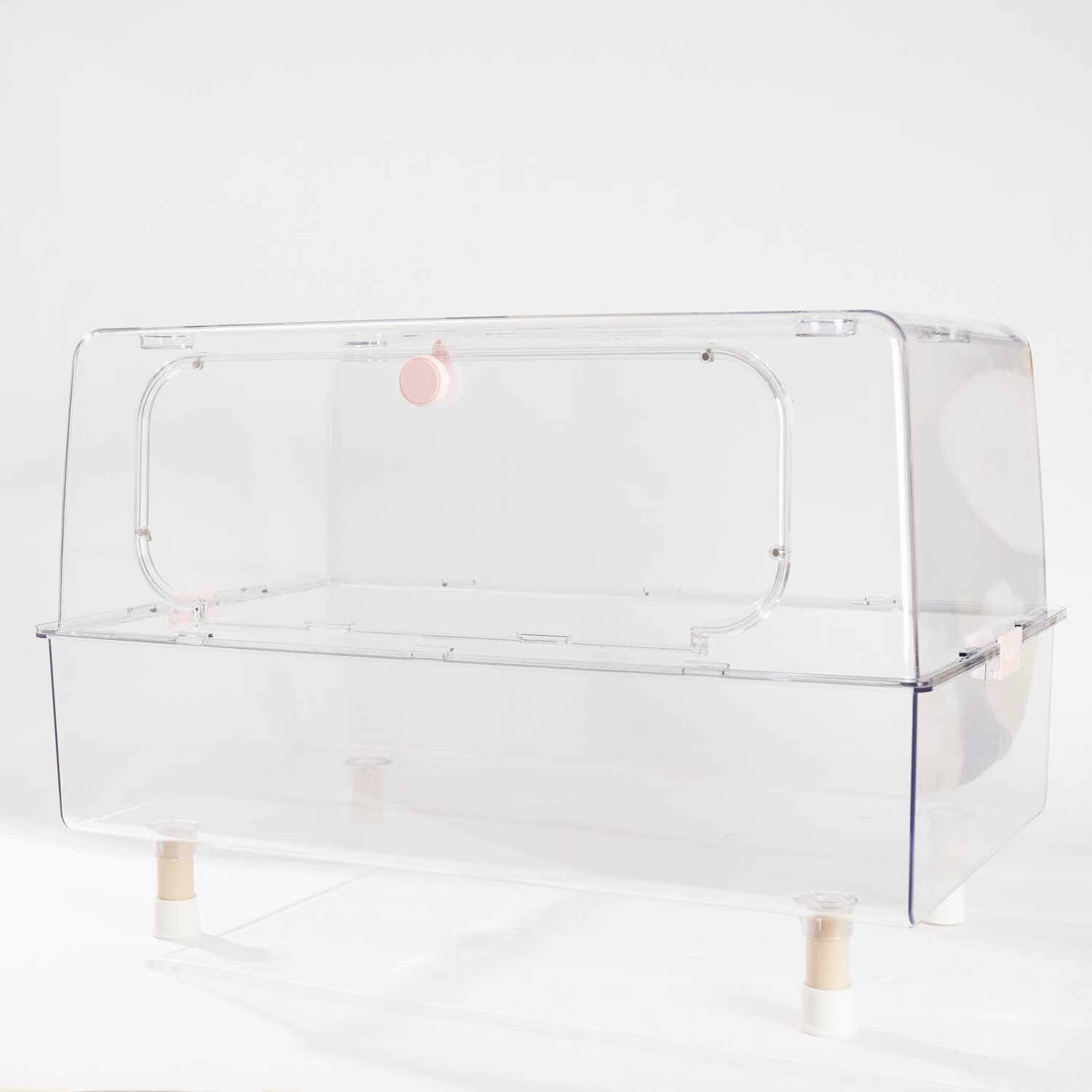 Mini & Moe Tv Viewing Hamster Cage, Transparent, 24" By 15" By 16"