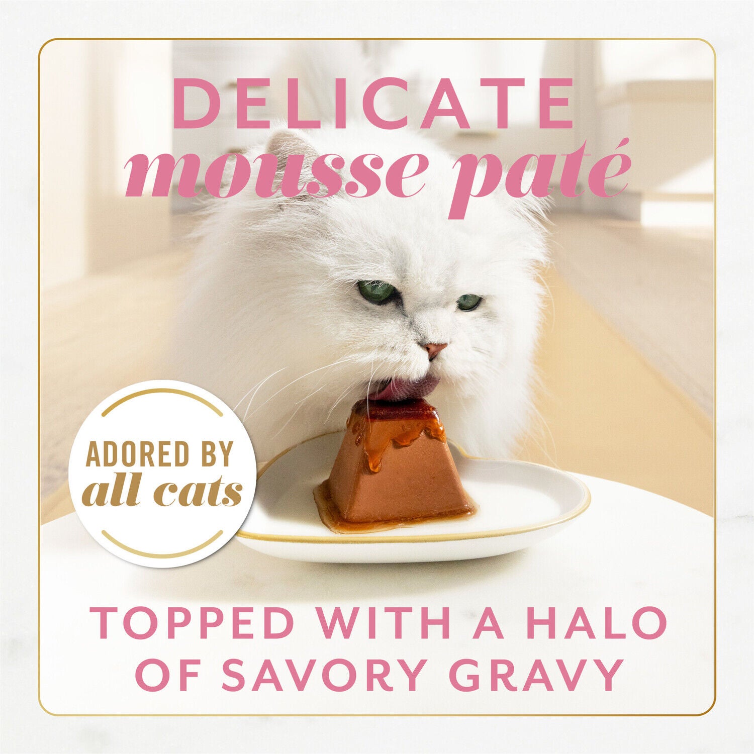 Fancy Feast Gems Pate Wet Cat Food Mousse With Salmon And Halo Of Savory Gravy - 4 Oz - Pack Of 8