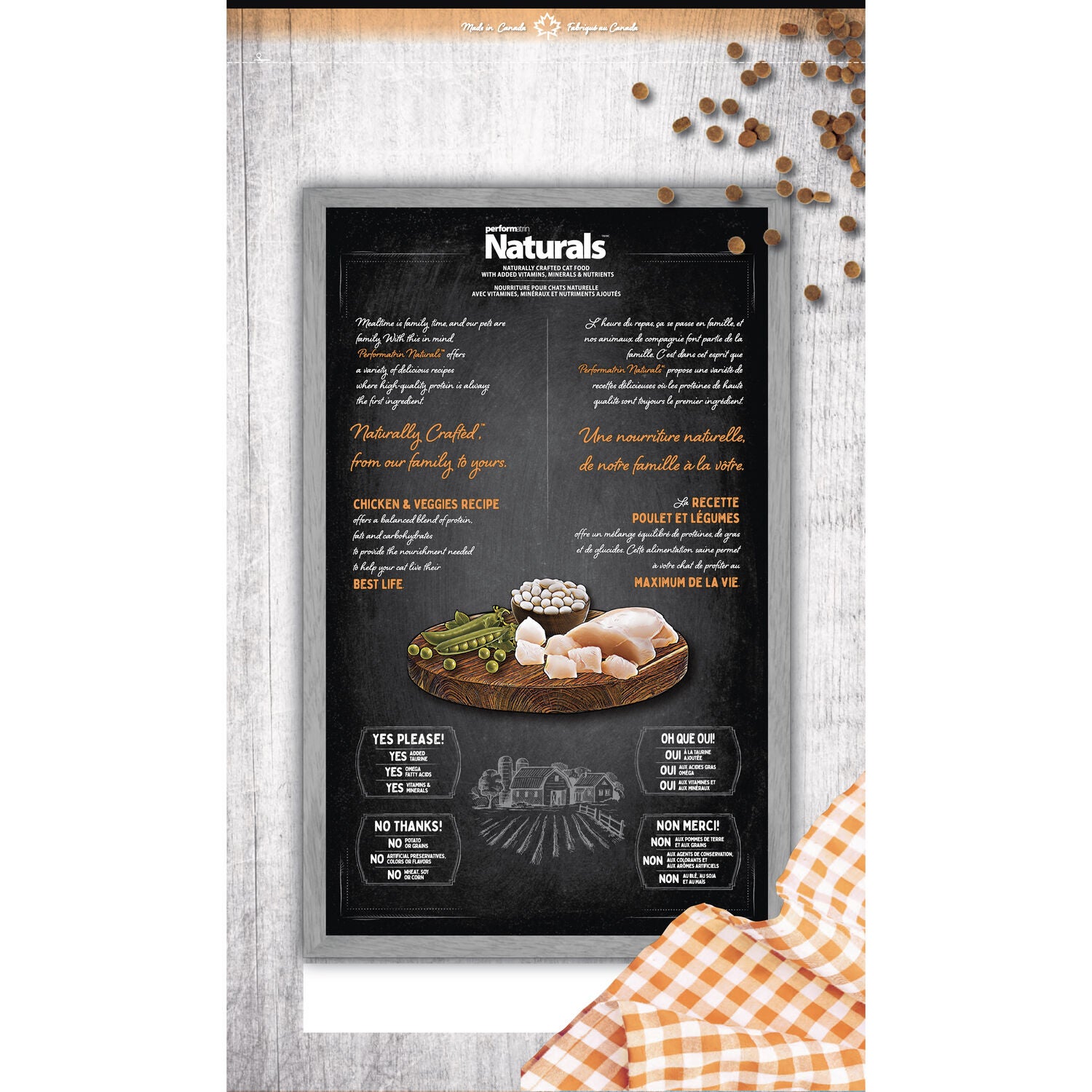 Performatrin Naturals Chicken & Veggies Recipe Adult Dry Cat Food, 5Lb