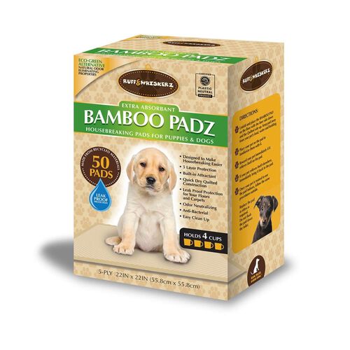 Ruff &  Whiskerz Bamboo Padz Dog Potty Pads