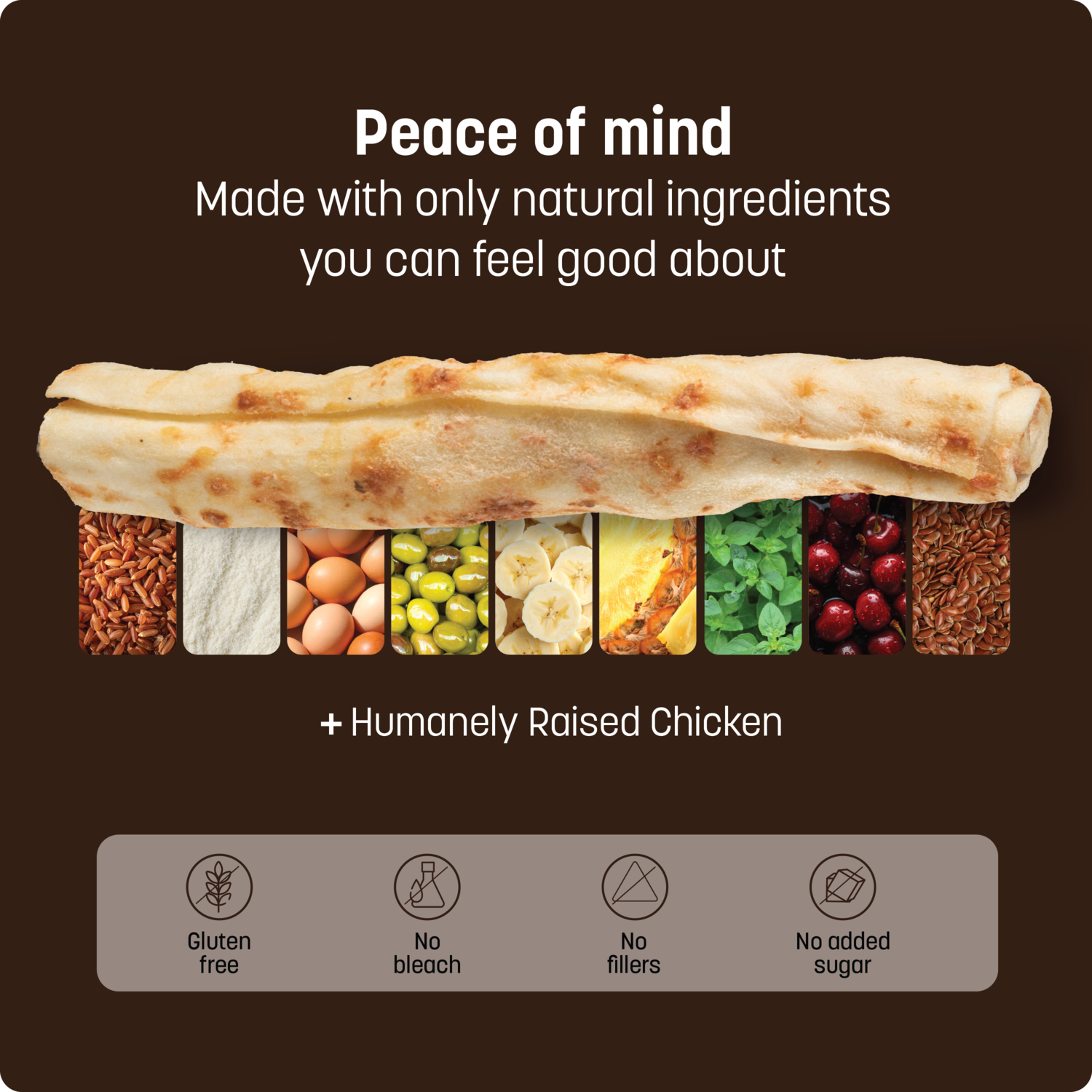 Earth Animal No-Hide Rawhide Alternative Dog & Cat Treat Stix, Cage-Free Chicken, 10-Pack