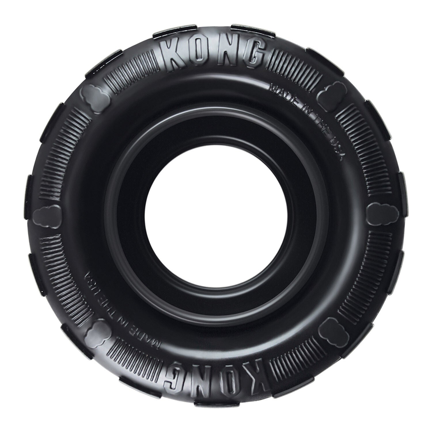 Rubber tire dog chew toy deals