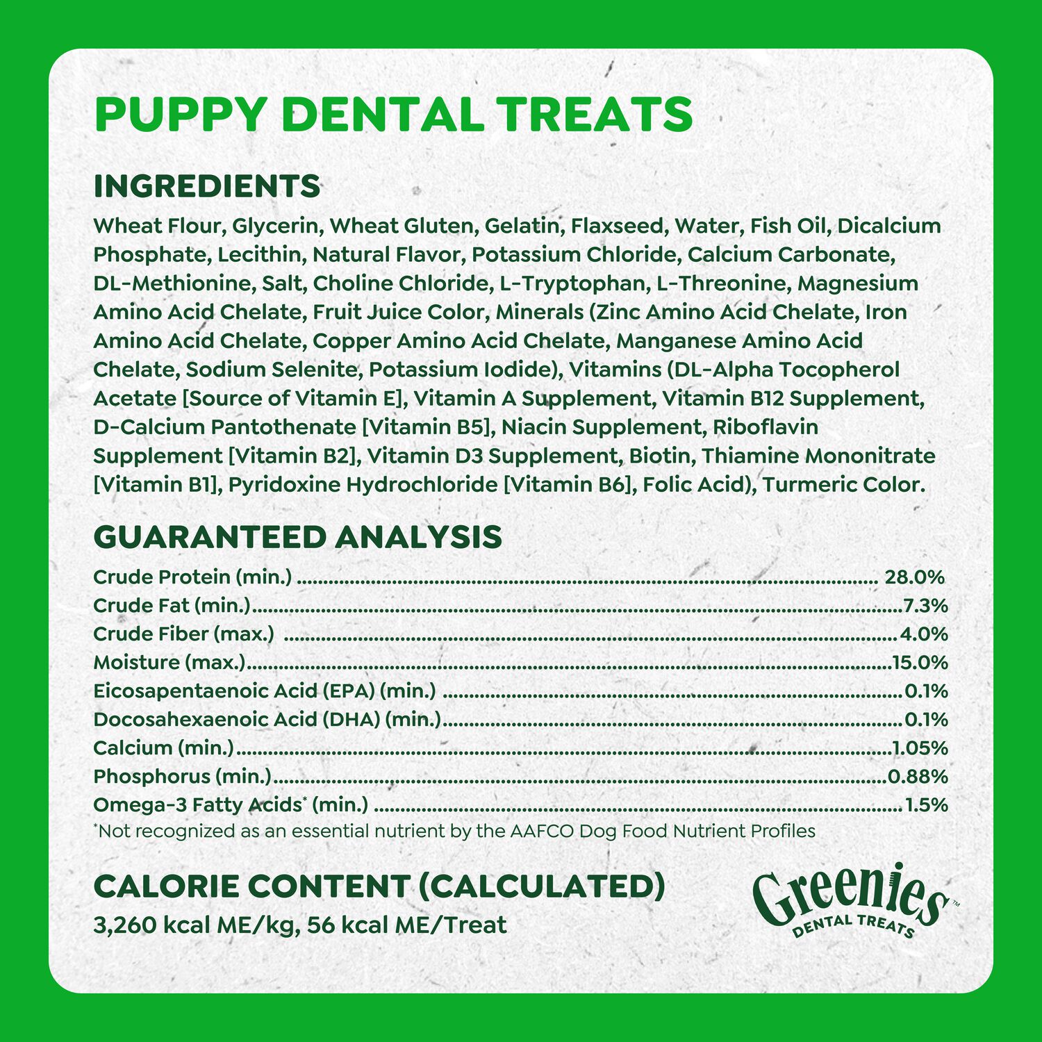 Greenies Puppy Petite Natural Original Flavor Dental Dog Treats, 10 Count