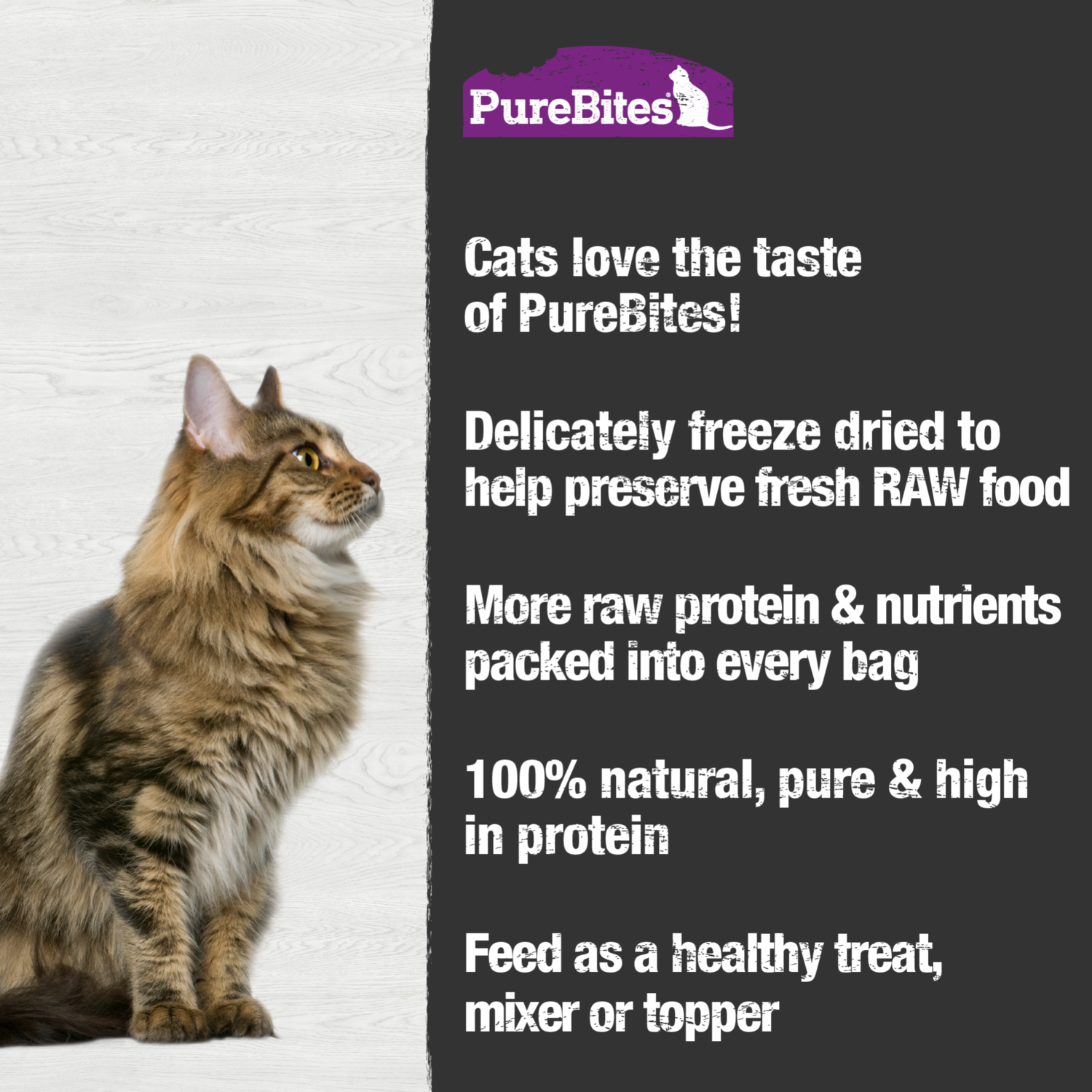 Purebites Freeze-Dried Cat Treats,  Ocean Whitefish, 0.70-Oz