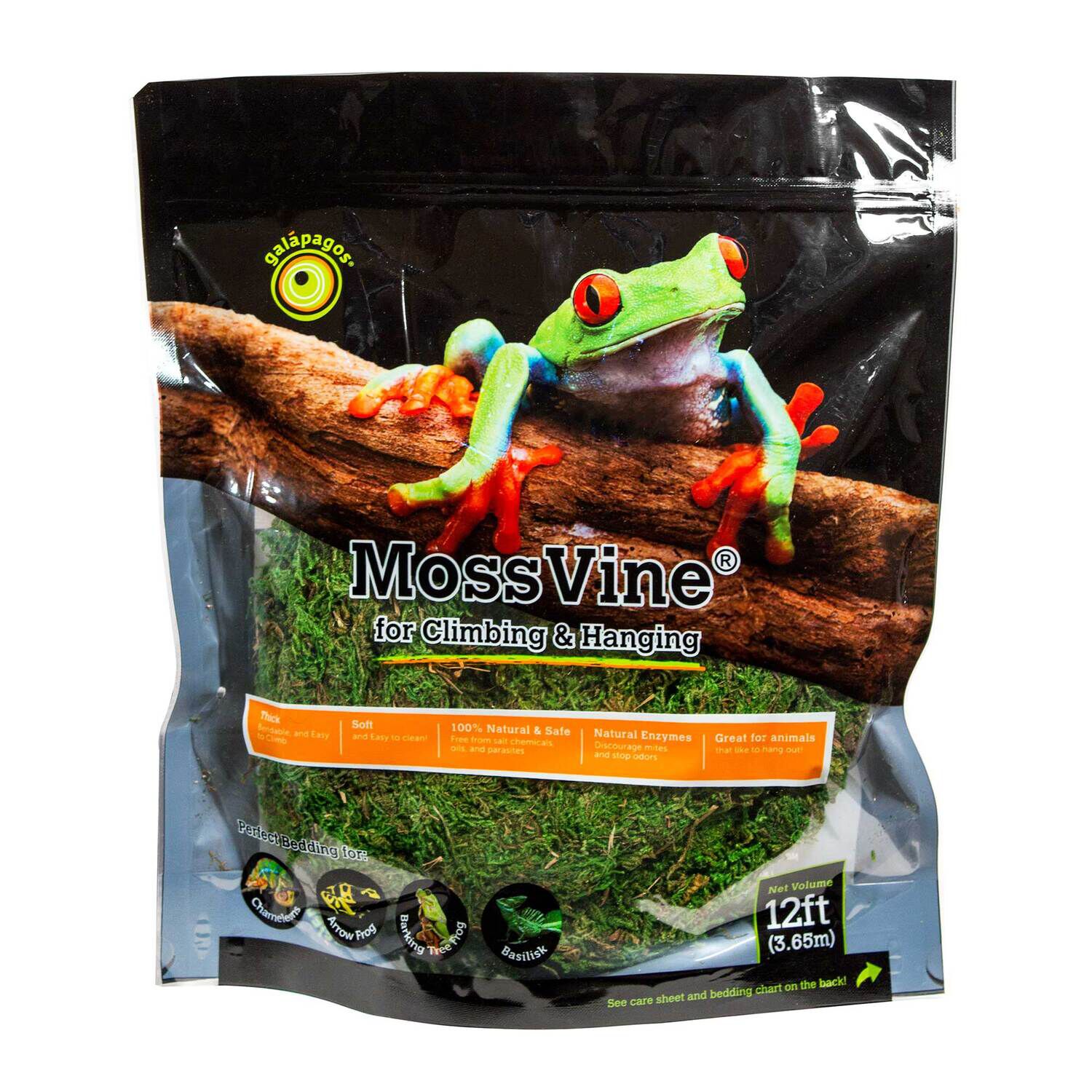 Gal&aacute;pagos Mossvine Terrarium Substrate, Fresh Green, 12Ft