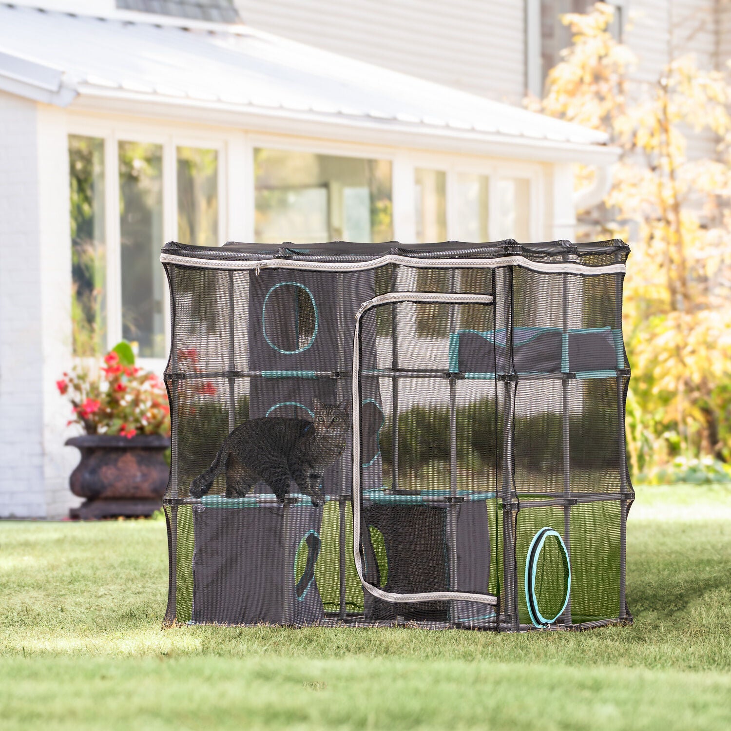 Kitty City Outdoor Catio Mega Kit Cat Playground 