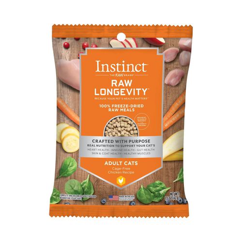 Instinct® Raw Longevity™ 100% Freeze Dried Raw Meals Cage Free Chicken Recipe For Cats