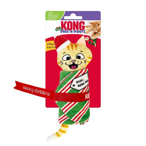 Kong Holiday Pull A Partz Present Cat Toy