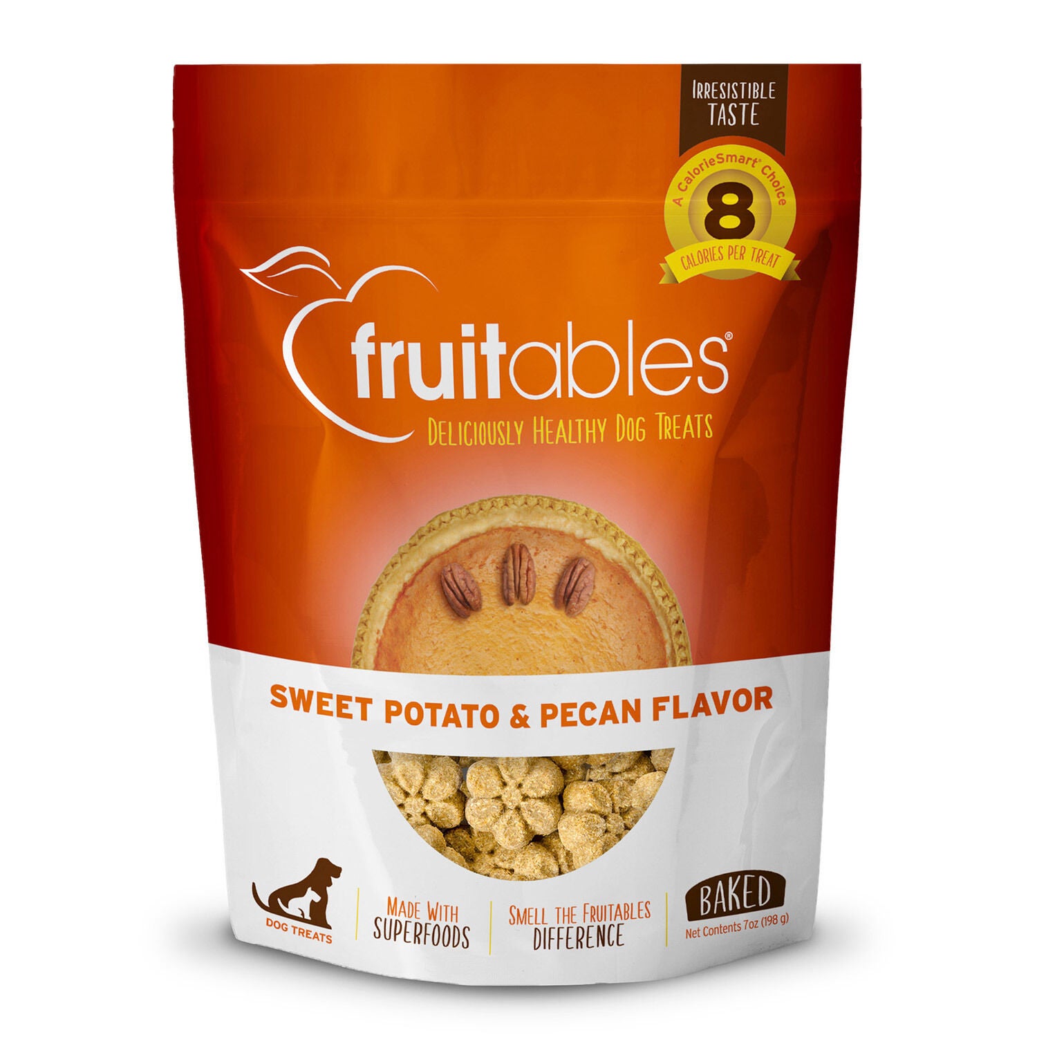 Fruitables Baked Pumpkin & Pecan Flavor Crunchy Low Calorie Dog Treats