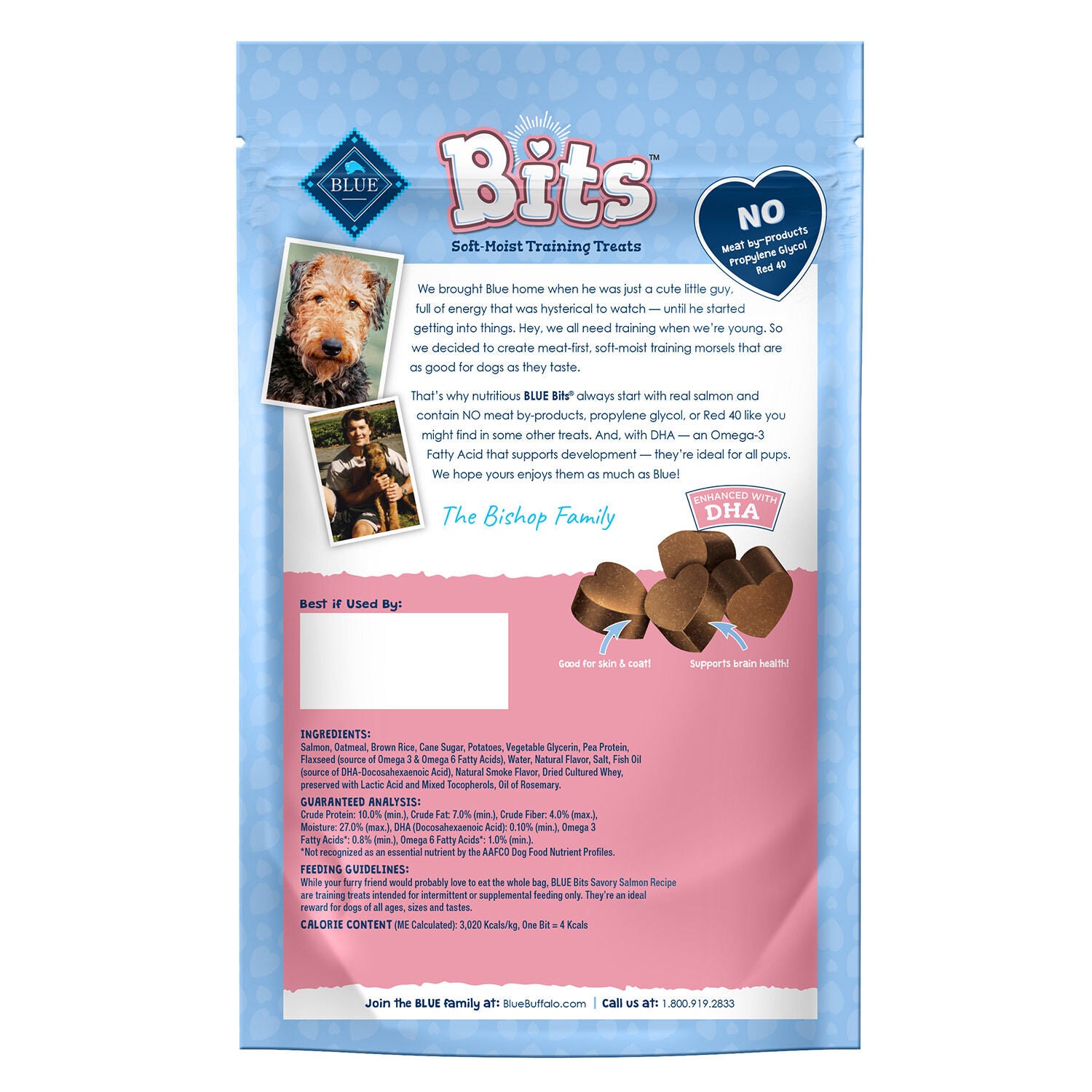 Blue Buffalo Blue Bits Savory Salmon Recipe Dog Treat