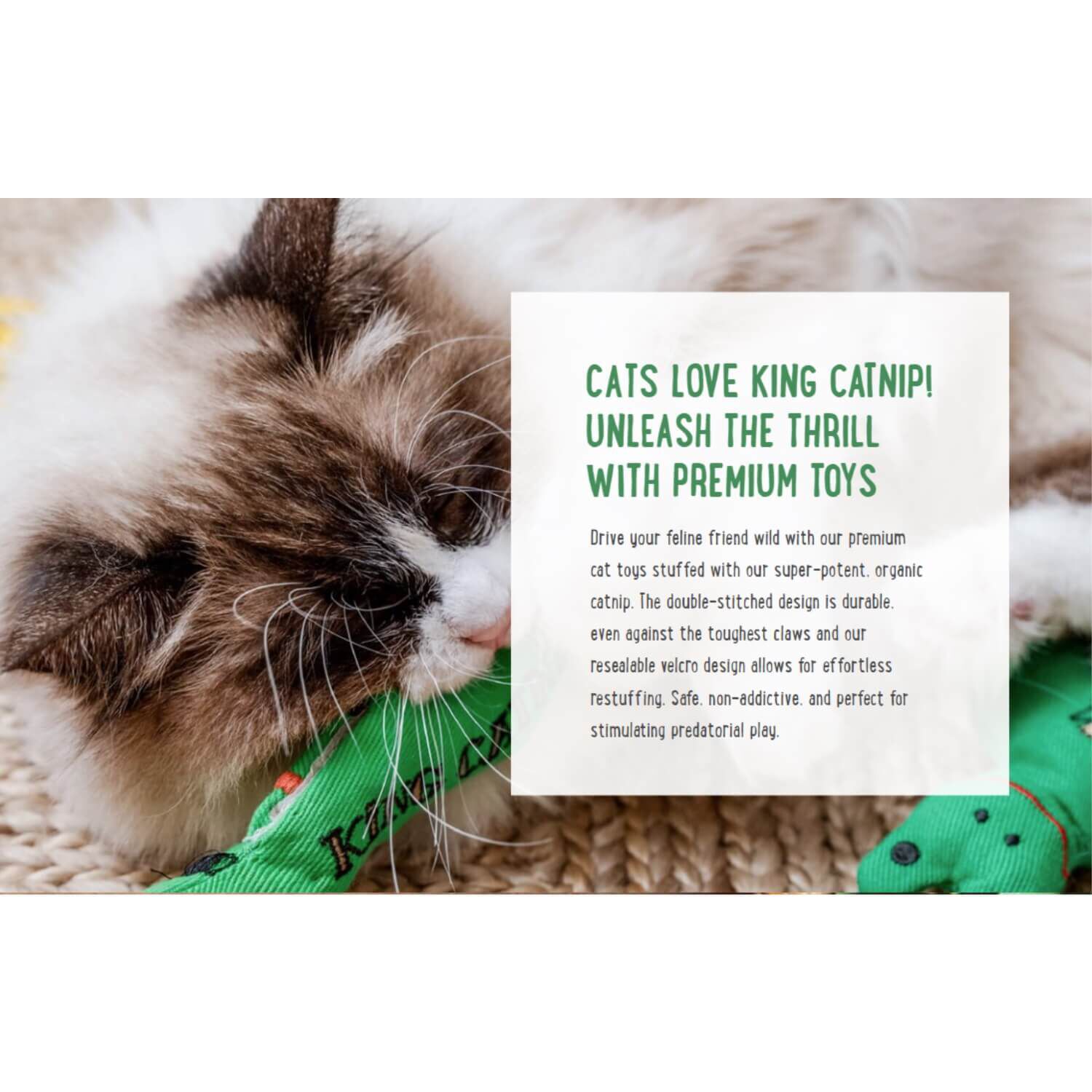 King Catnip Sprat Cat Toy With Organic Catnip