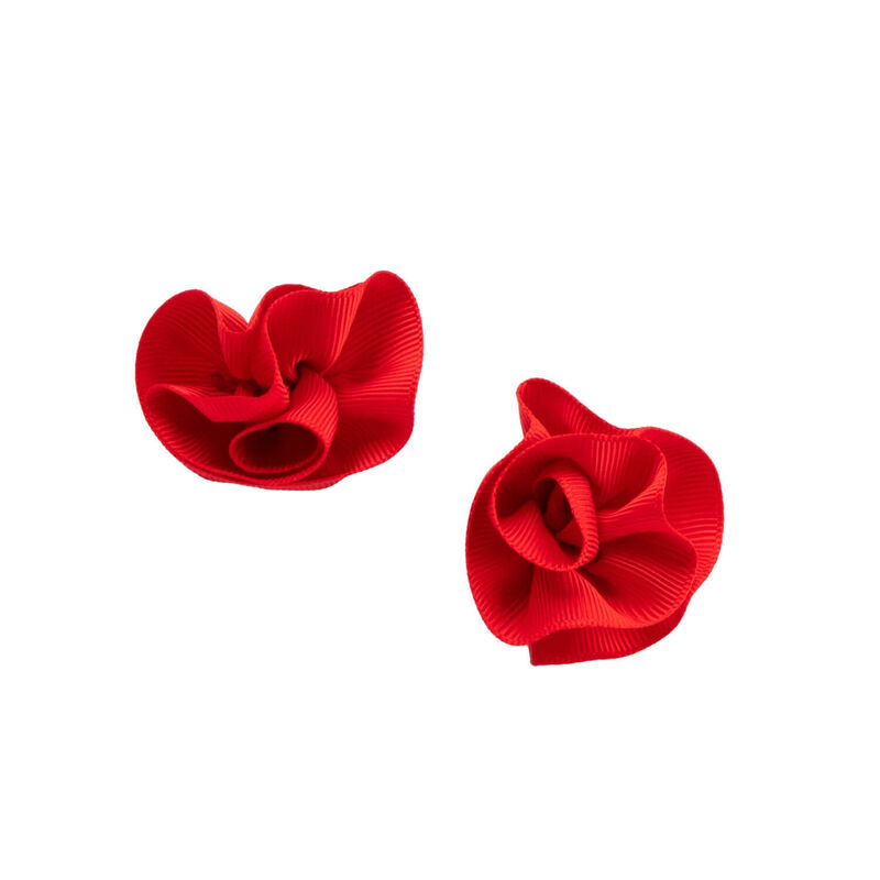 Red Rose Hair Bows image number 1