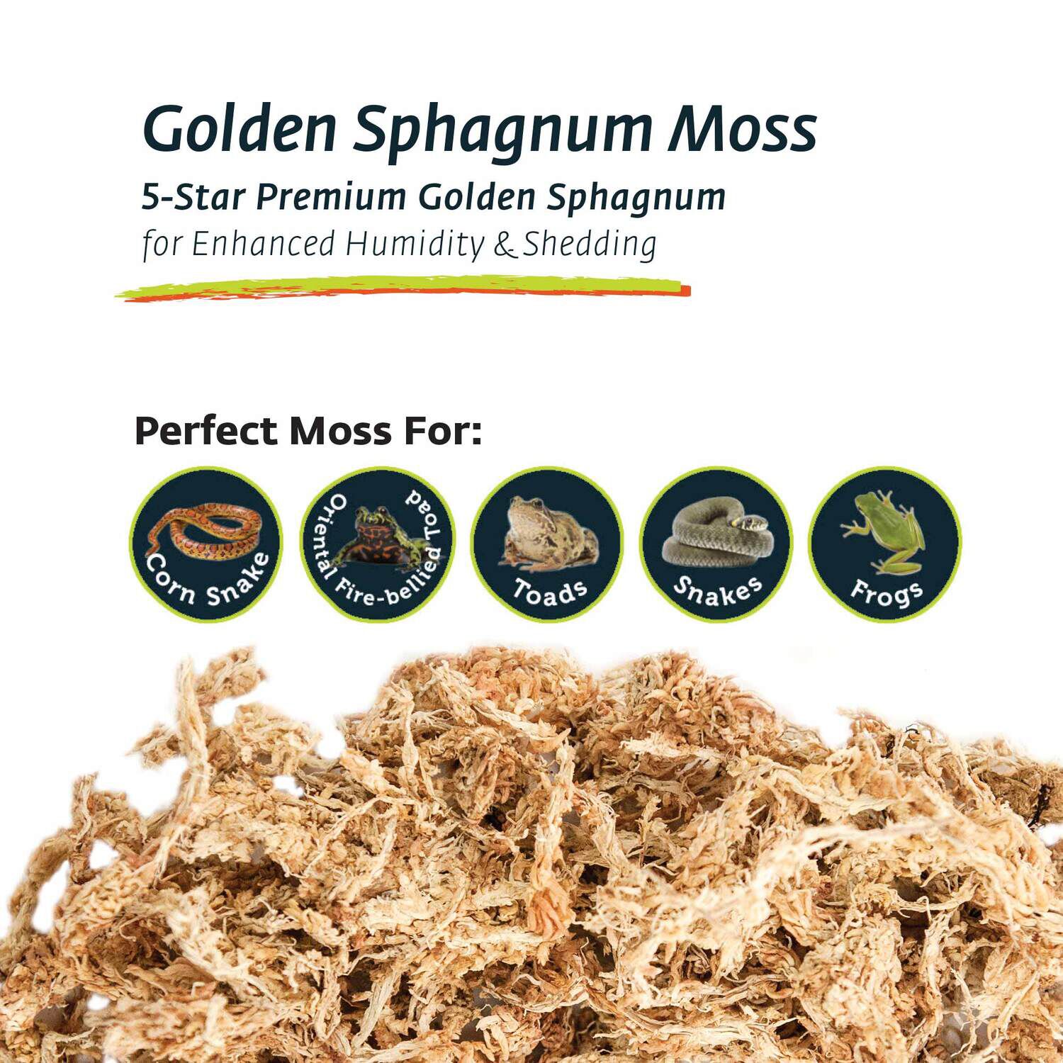 Gal&aacute;pagos Terrarium Sphagnum Moss Terrarium Substrate, Golden, 150In 3 Header Bag