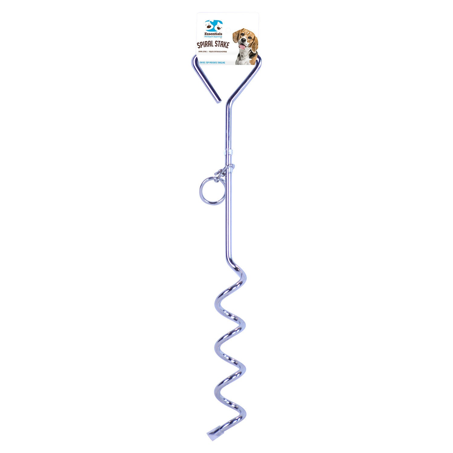 Dog spiral hot sale stake