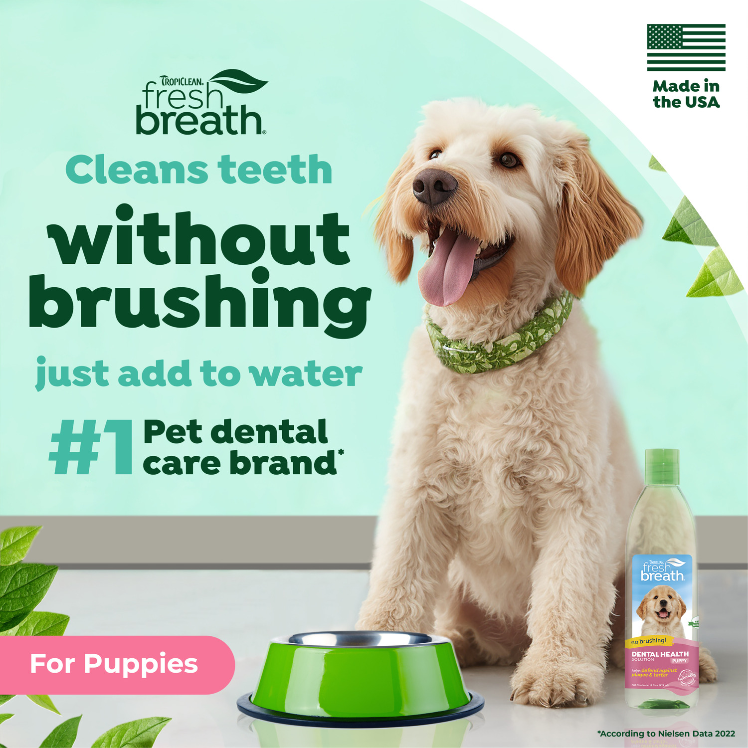 Tropiclean Fresh Breath Oral Care Water Additive For Puppies, 16-Oz