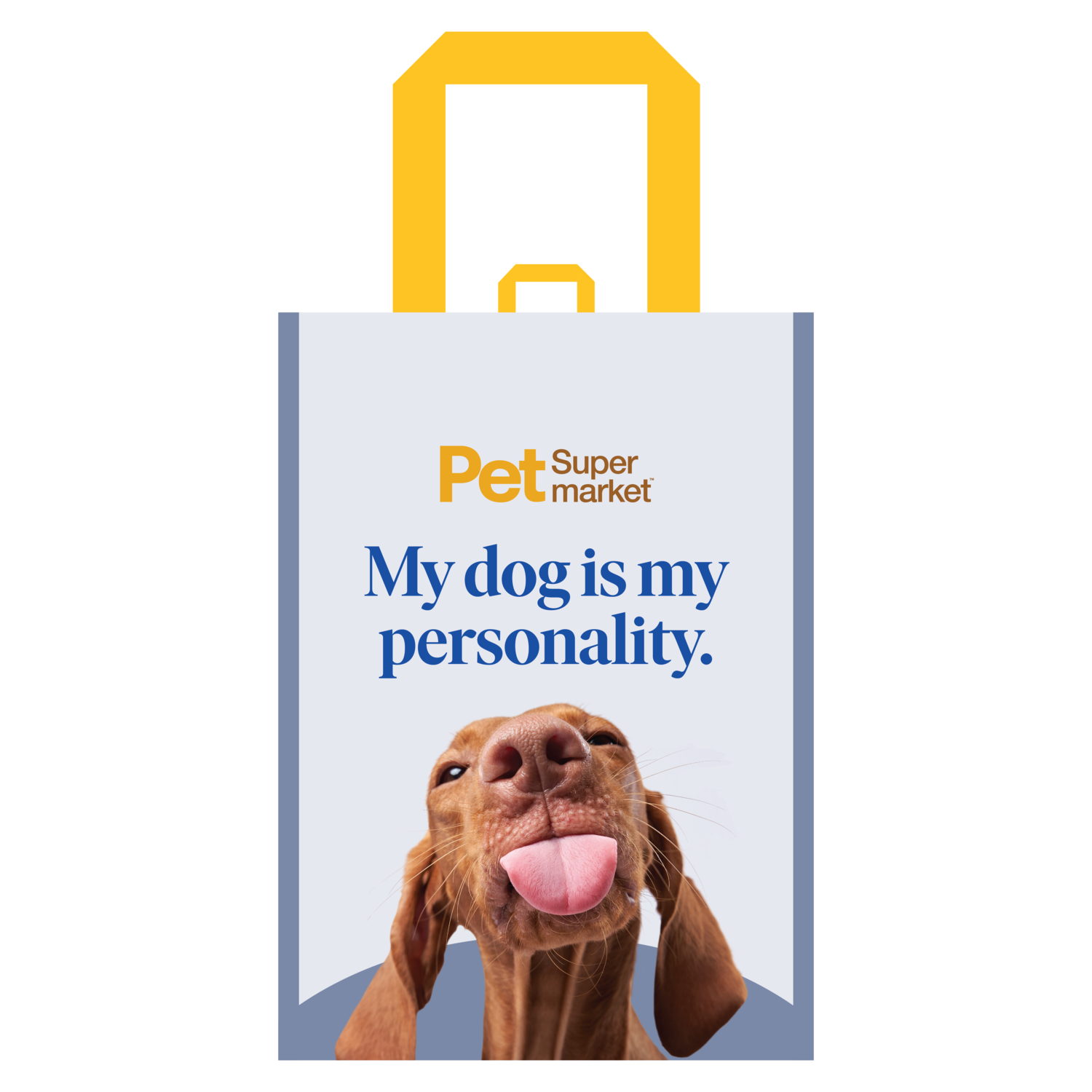 Pet Supermarket Reusable Shopping Bag, Quirky Dog