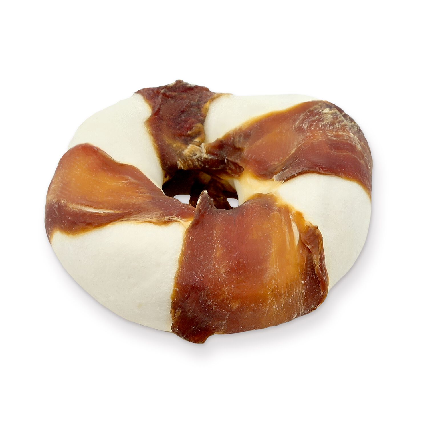 Chomp'ems Beefhide Donut  With Duck Dog Treats, 6'' - 1 Count