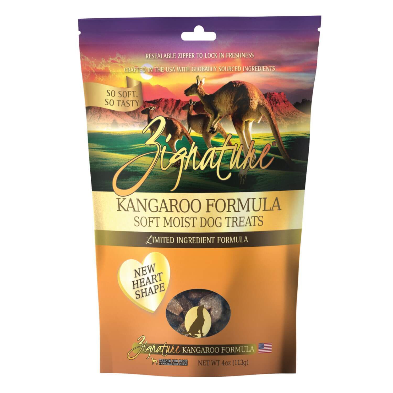 Zignature Limited Ingredient Kangaroo Formula Soft Moist Dog Treats