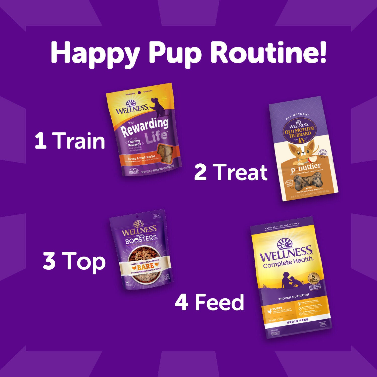 Wellness Rewarding Life Dog Treats, Natural, Training Treat, Grain Free, Soft Turkey & Duck (6 Ounce Bag)
