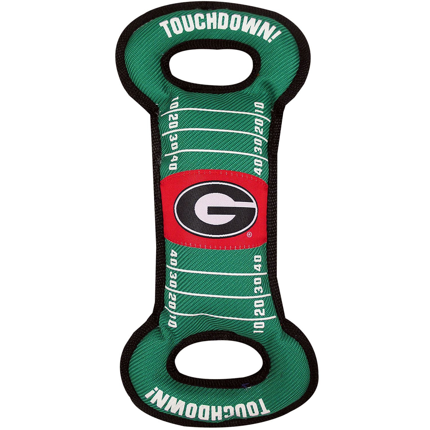 Pets First University Of Georgia Field Durable Dog Tug Toy, 13"
