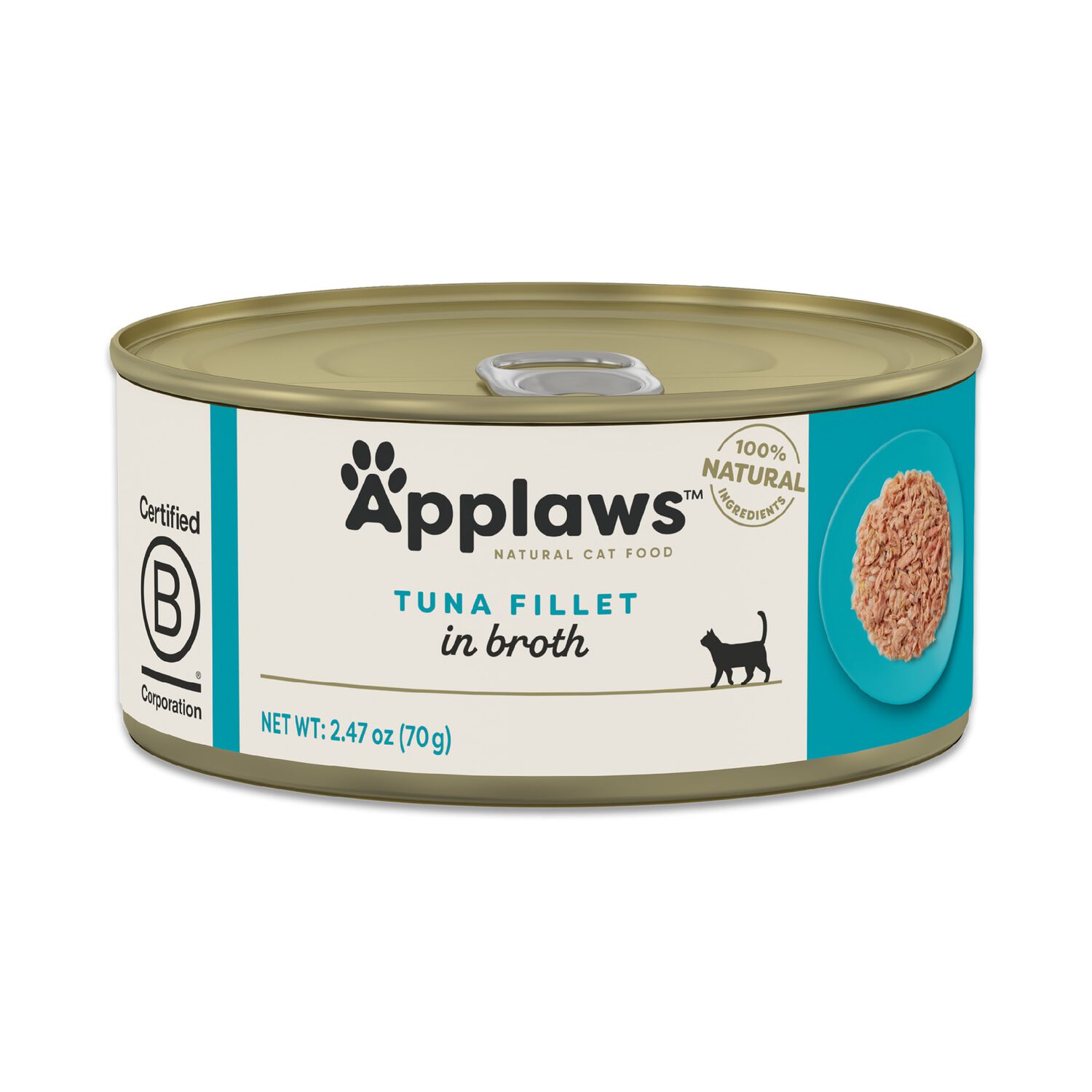 Applaws&trade; Natural Wet Cat Food, Tuna Fillet In Broth, 2.47-Oz