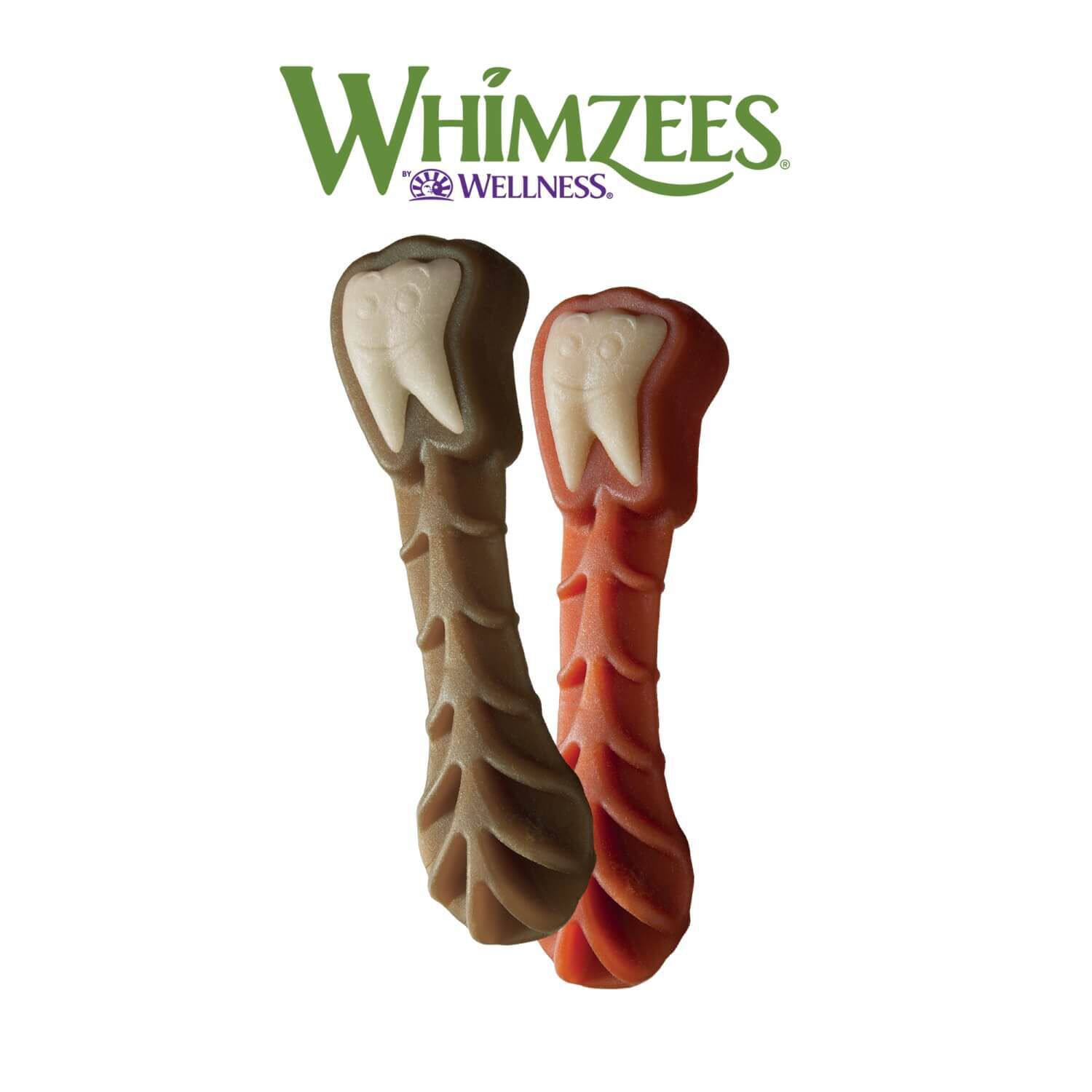 Whimzees By Wellness Brushzees Natural Grain Free Dental Dog Treats, Extra Large, 1 Count