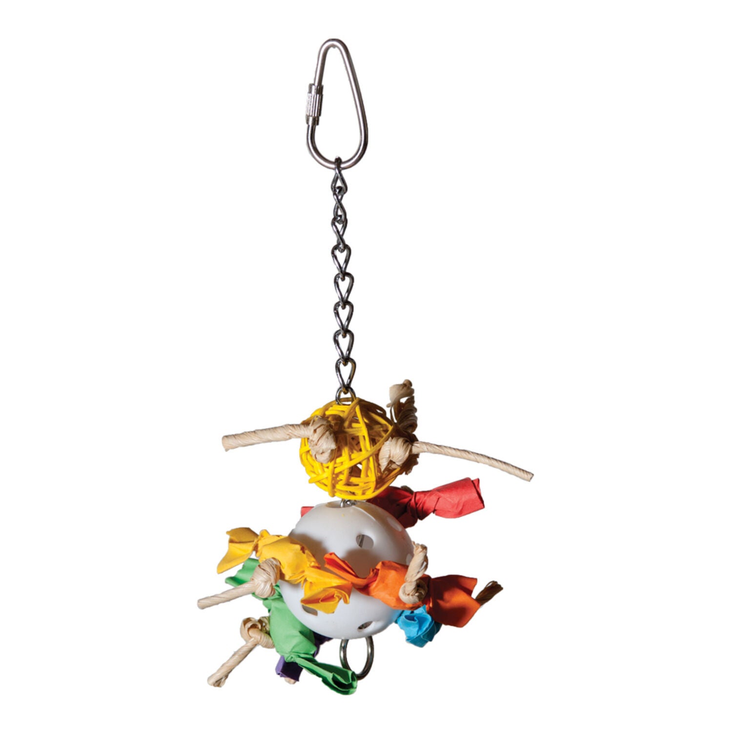 Caitec Featherland Paradise Crunchy Disco Ball Bird Toy &ndash; Small