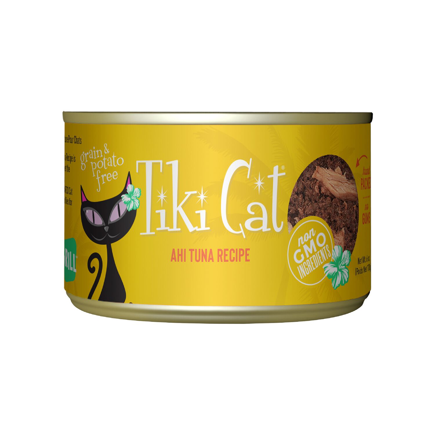 Tiki Cat Grill Wet Cat Food, Ahi Tuna, 6-Oz Can 8-Count