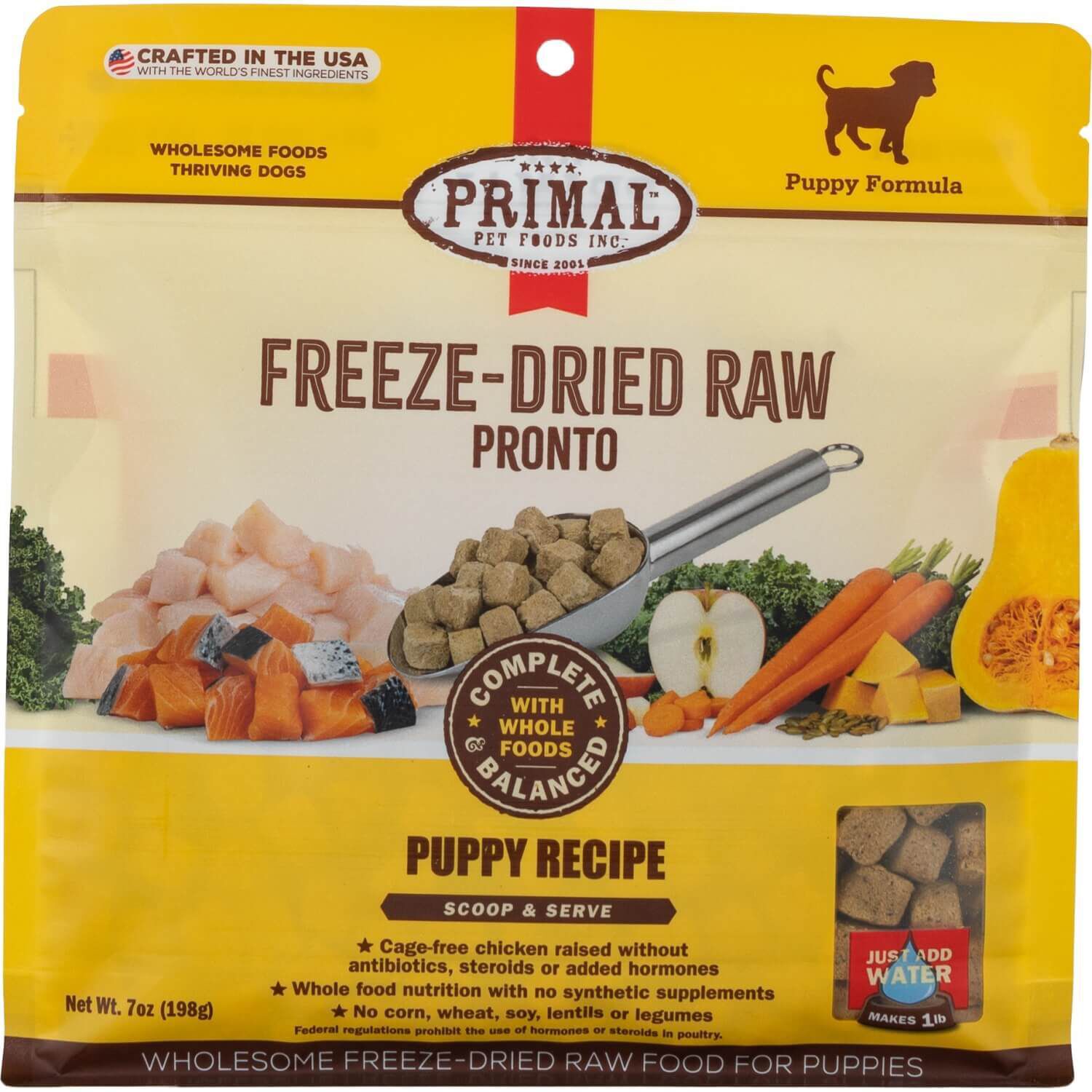 Primal Freeze Dried Raw Pronto Puppy Chicken & Salmon Recipe Dog Food